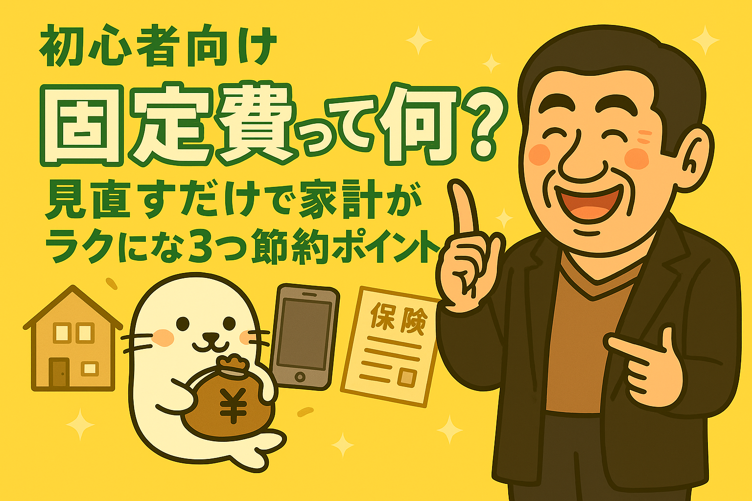 【初心者向け】固定費って何?見直すだけで家計がラクになる3つの節約ポイント!
