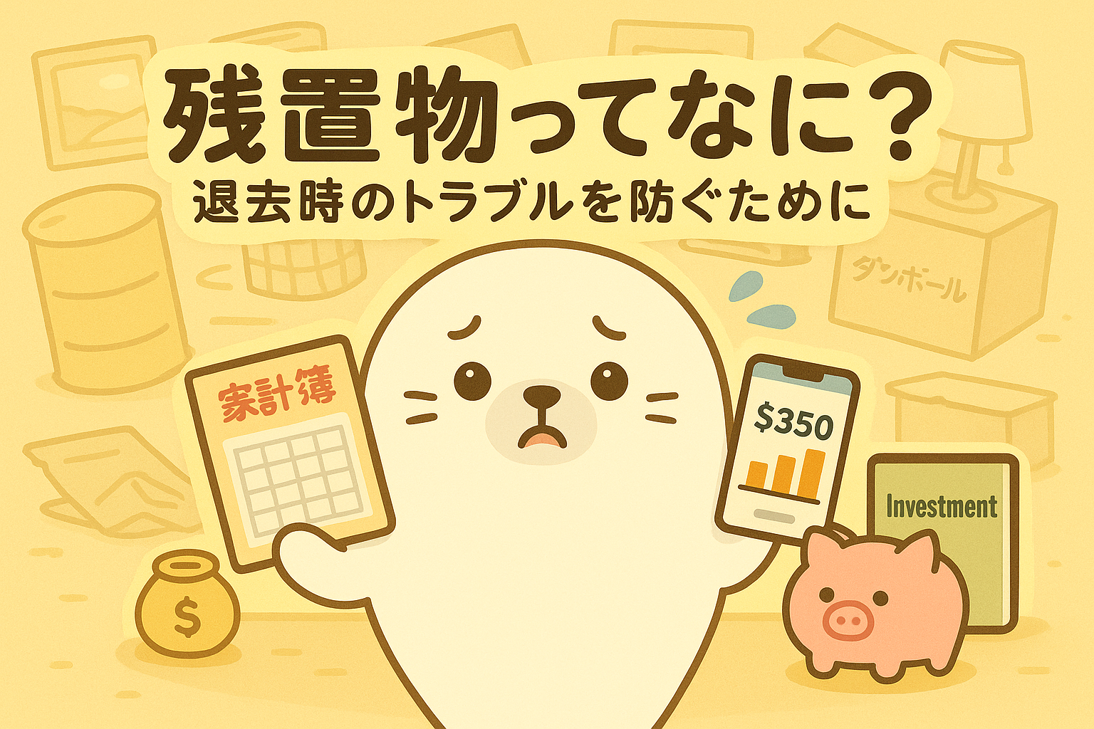 【完全ガイド】残置物ってなに?退去時のトラブルを防ぐために|賃貸の退去チェックリスト付き