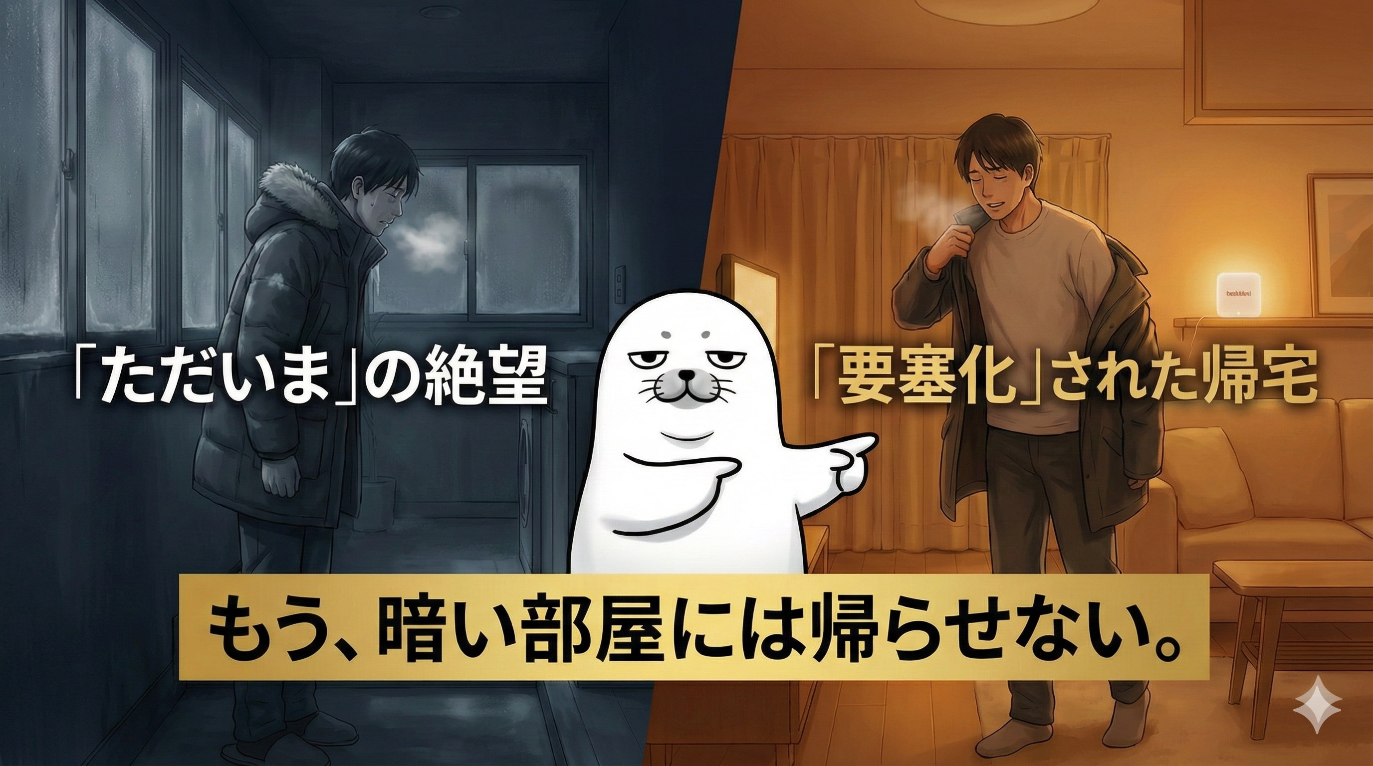 暗く、寒い部屋に帰る人生を、いつまで続けるつもり？